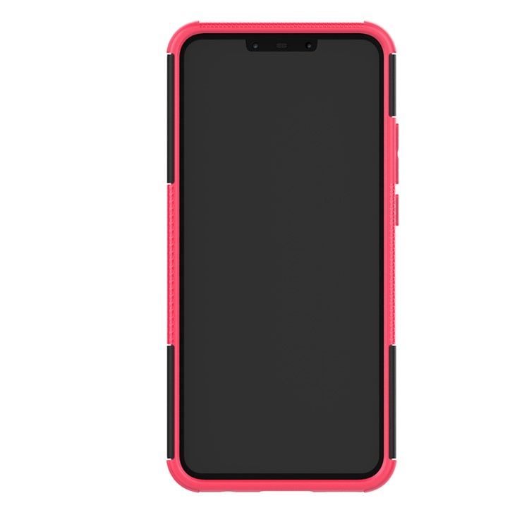 Tire Pattern Kickstand PC + TPU Hybrid Shell for Huawei P Smart+ / nova 3i - Rose-8