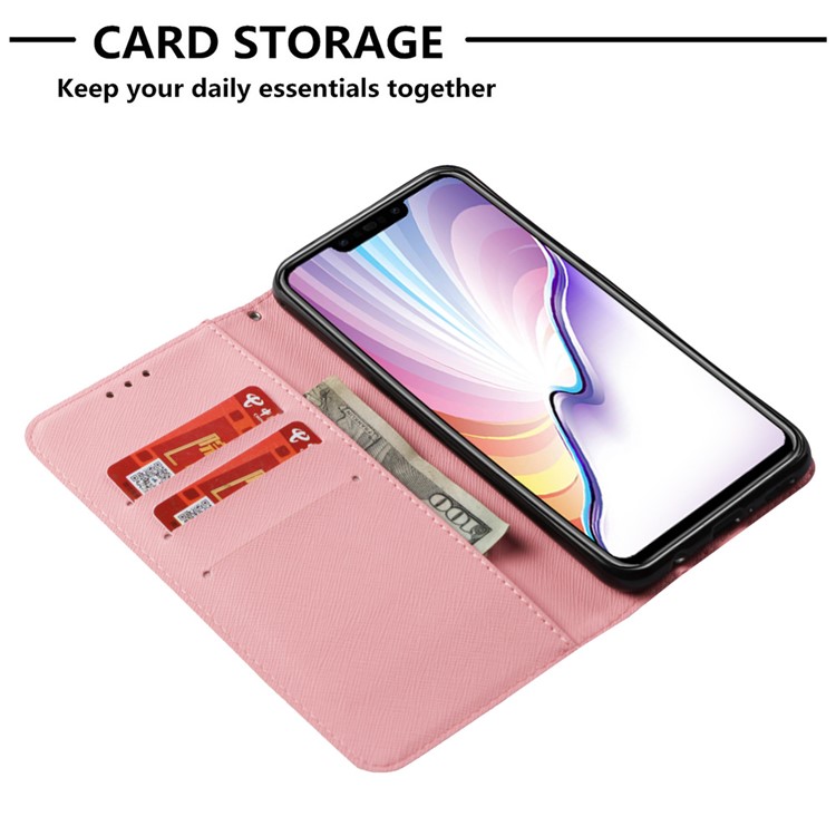 Etui En Cuir Pour Portefeuille Avec Motif Pour Huawei Nova 3i / P Smart + - Fleur Vive-6