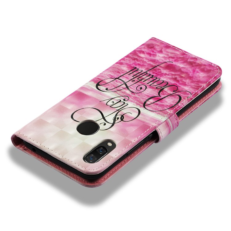 Patterned Wallet Leather Phone Case with Stand for Huawei nova 3i / P Smart+ - Stay Beautiful-7