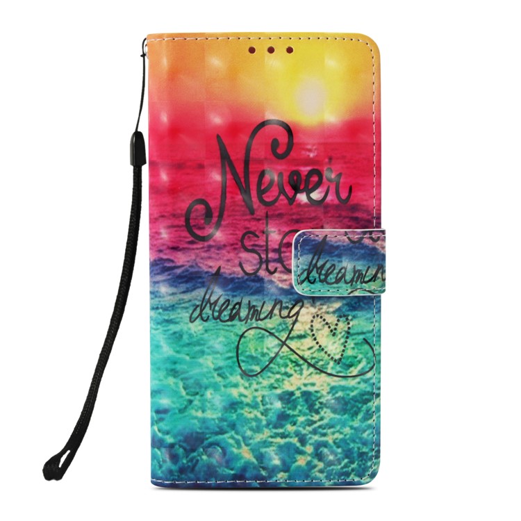 Patterned Stand Leather Case Magnetic Closure for Huawei nova 3i / P Smart+ - Never Stop Dreaming-2
