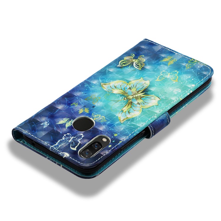 Pattern Printing Wallet Leather Cell Phone Cover for Huawei nova 3i / P Smart+ - Pretty Butterfly-7