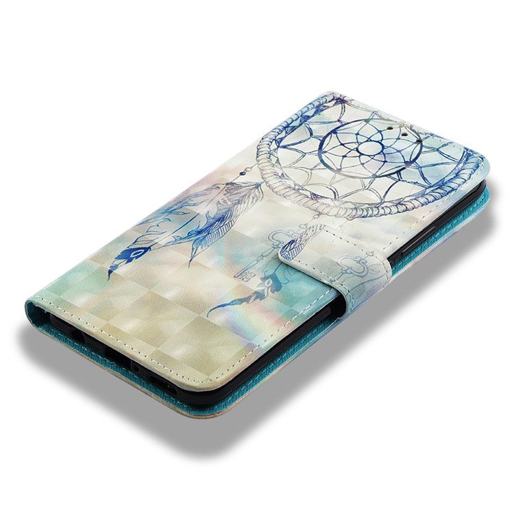 Patterned Stand PU Leather Wallet Case Cover for Huawei nova 3i / P Smart+ - Feather Dream Catcher-8
