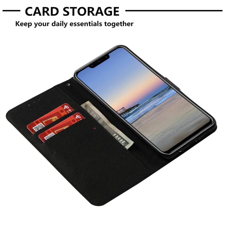 Pattern Printing Wallet Leather Mobile Casing for Huawei nova 3i / P Smart+ - Cool Skull-6