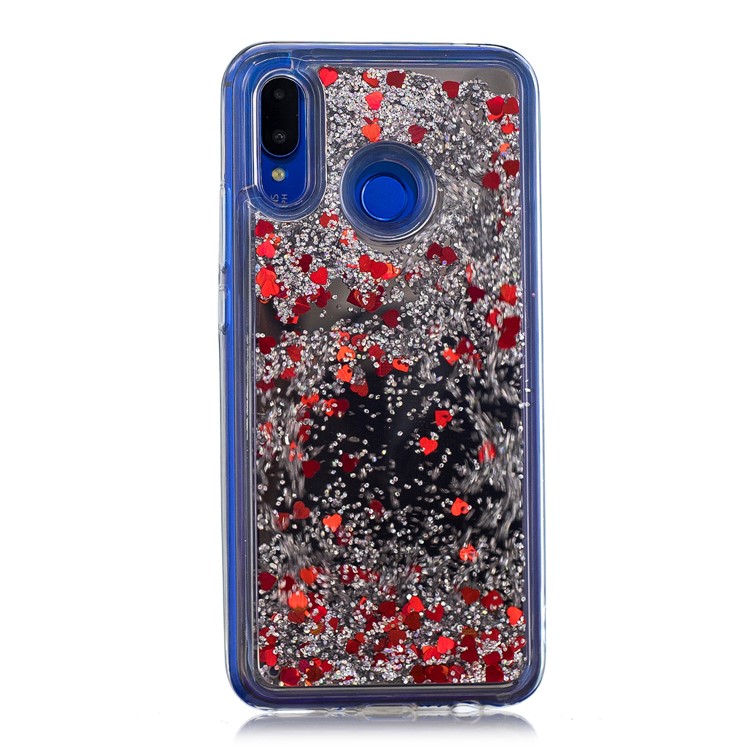 Glitter Floating Quicksand Mirror Surface TPU Mobile Case for Huawei nova 3 - Silver-2
