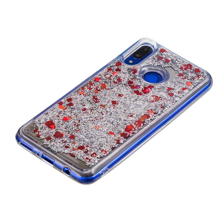 Glitter Floating Quicksand Mirror Surface TPU Mobile Case for Huawei nova 3 - Silver-3