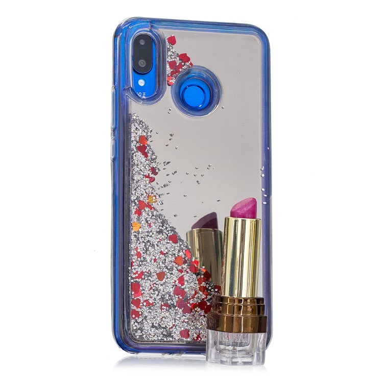Glitter Floating Quicksand Mirror Surface TPU Mobile Case for Huawei nova 3 - Silver-6