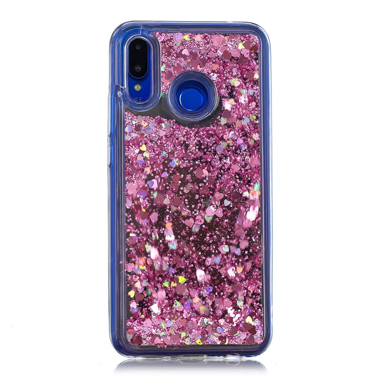 Glitter Floating Quicksand Mirror Surface TPU Mobile Cover for Huawei nova 3 - Pink-2