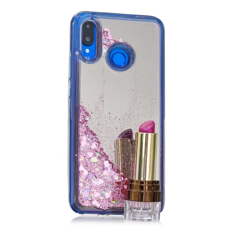 Glitter Floating Quicksand Mirror Surface TPU Mobile Cover for Huawei nova 3 - Pink-6