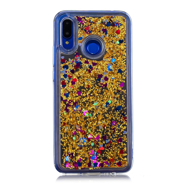 Glitter Floating Quicksand Mirror Surface TPU Shell for Huawei nova 3 - Gold-2