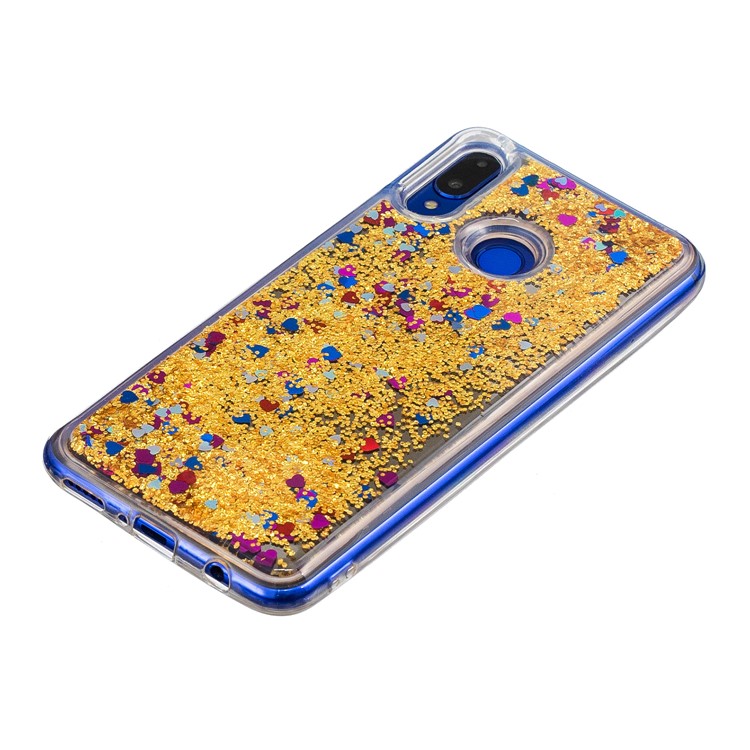 Glitter Floating Quicksand Mirror Surface TPU Shell for Huawei nova 3 - Gold-3