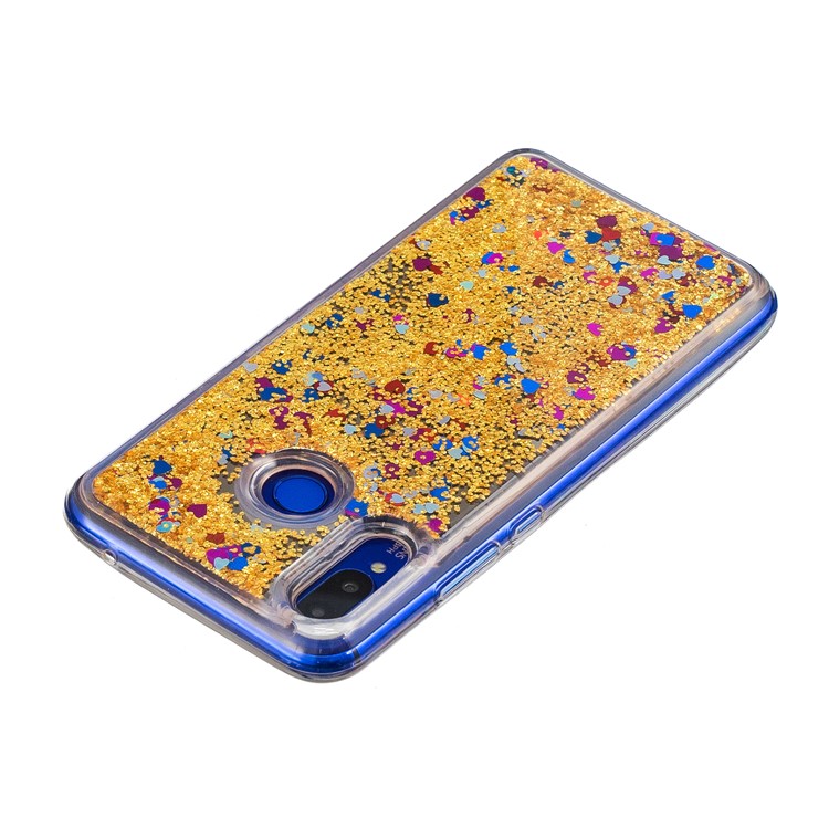 Glitter Floating Quicksand Mirror Surface TPU Shell for Huawei nova 3 - Gold-4