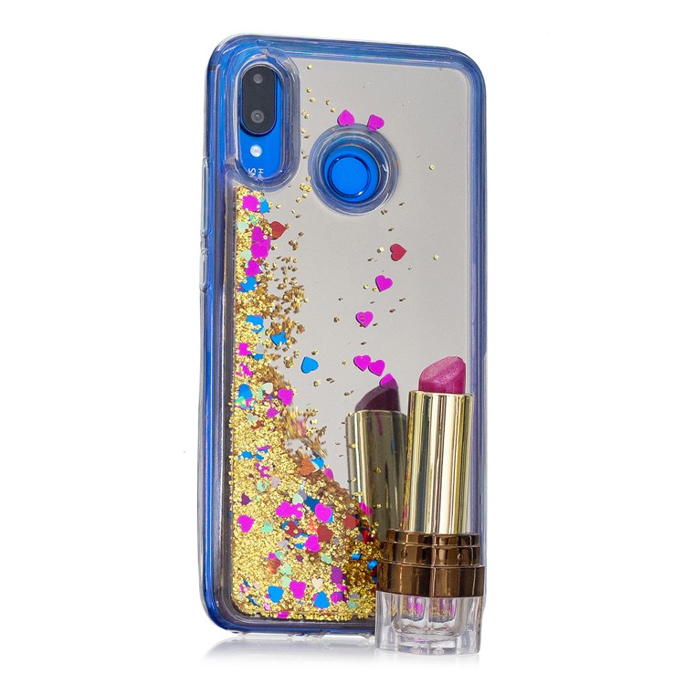 Glitter Floating Quicksand Mirror Surface TPU Shell for Huawei nova 3 - Gold-6