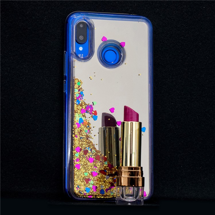 Glitter Floating Quicksand Mirror Surface TPU Shell for Huawei nova 3 - Gold-7