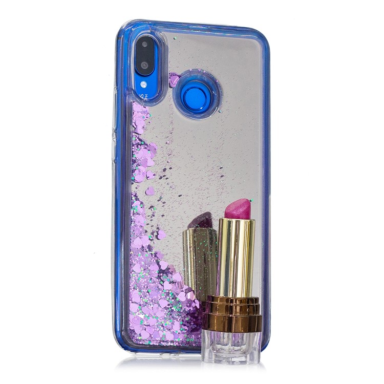 Glitter Floating Quicksand Mirror Surface Soft TPU Back Casing for Huawei nova 3 - Purple-6