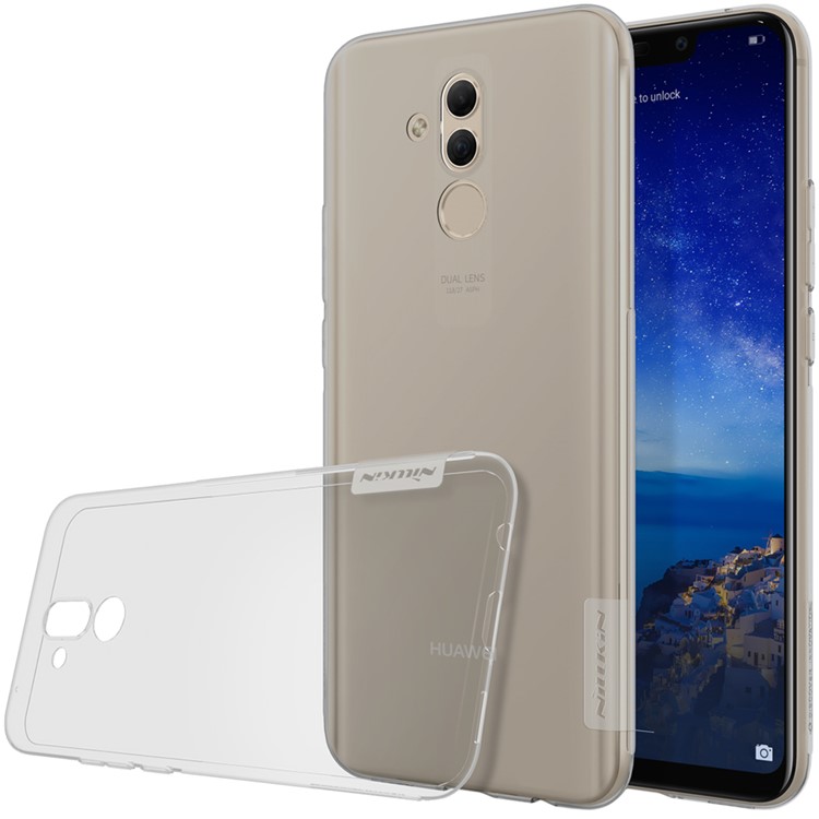 NILLKIN Nature 0.6mm Soft TPU Mobile Phone Cover for Huawei Mate 20 Lite / Maimang 7 - Grey