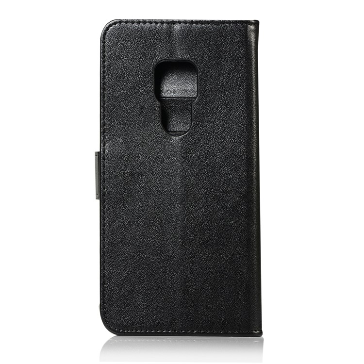 Cubierta De Cuero Del Soporte De La Cartera Del Colector Ideal Del Búho De La Impresión Para El Compañero 20 De Huawei - Negro-3