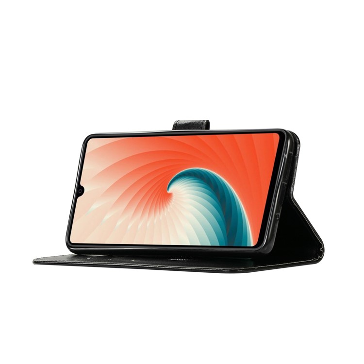 Cubierta De Cuero Del Soporte De La Cartera Del Colector Ideal Del Búho De La Impresión Para El Compañero 20 De Huawei - Negro-5