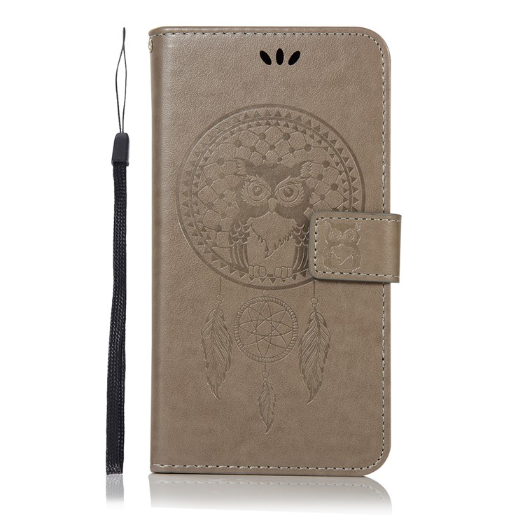 Estuche De Cuero Con Soporte Para Billetero Dream Owl Para Huawei Mate 20 - Gris-2