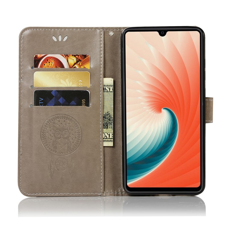 Estuche De Cuero Con Soporte Para Billetero Dream Owl Para Huawei Mate 20 - Gris-4