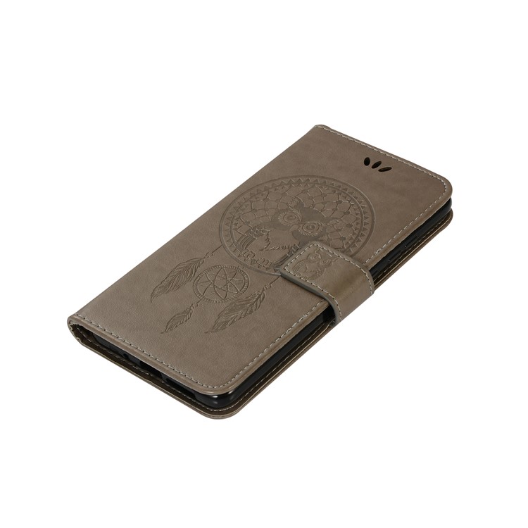 Estuche De Cuero Con Soporte Para Billetero Dream Owl Para Huawei Mate 20 - Gris-7