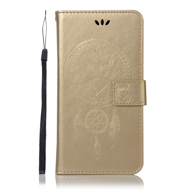 Estuche Búho Atrapasueños Billetera Soporte Funda De Cuero Para Huawei Mate 20 - Oro-2