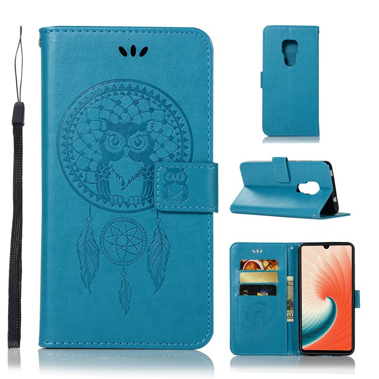 Funda Protectora De Cuero Para El Huawei Mate 20 - Azul-1