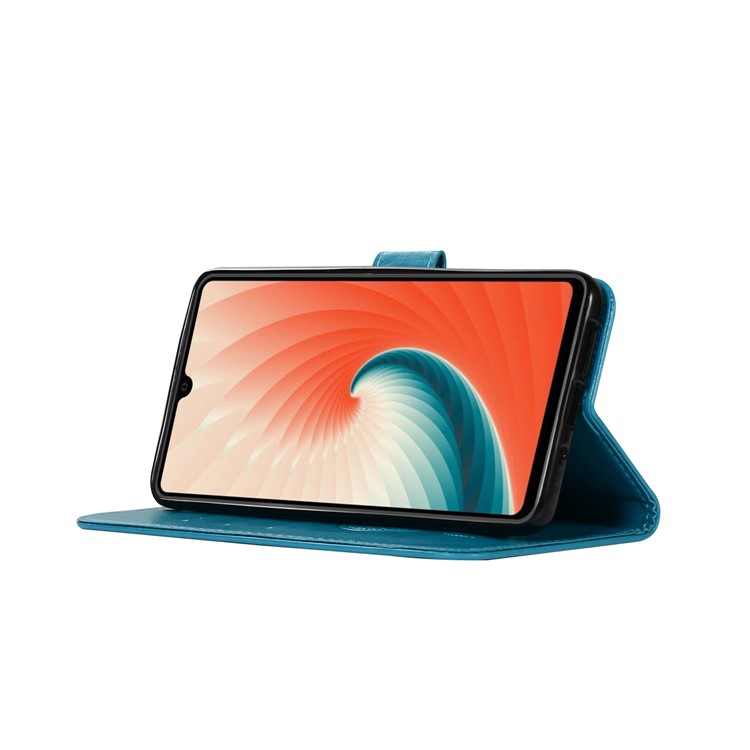 Funda Protectora De Cuero Para El Huawei Mate 20 - Azul-5