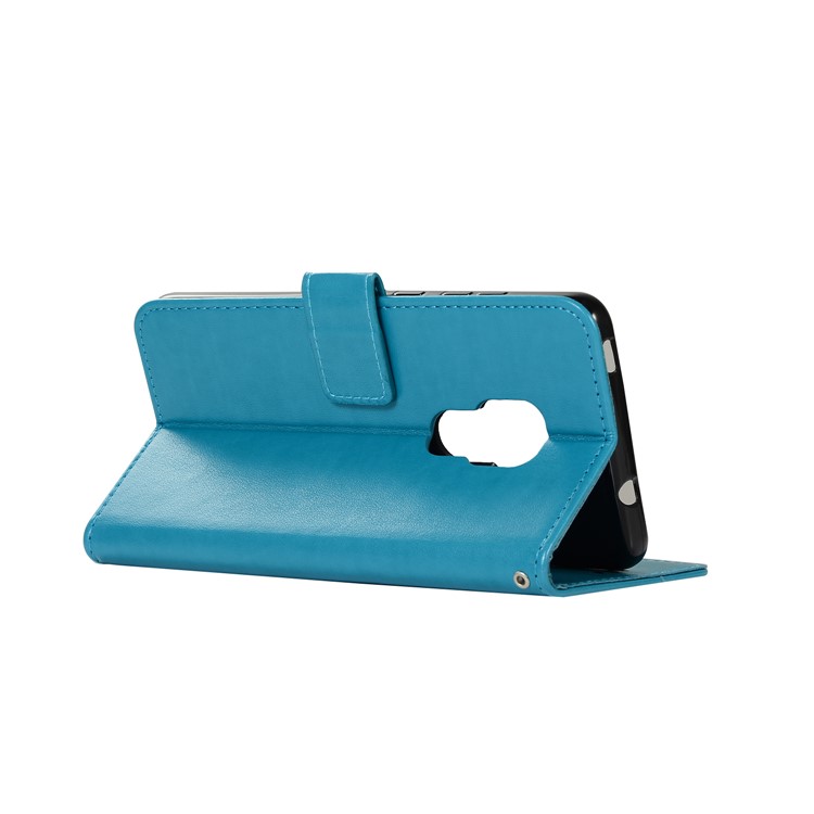 Funda Protectora De Cuero Para El Huawei Mate 20 - Azul-6