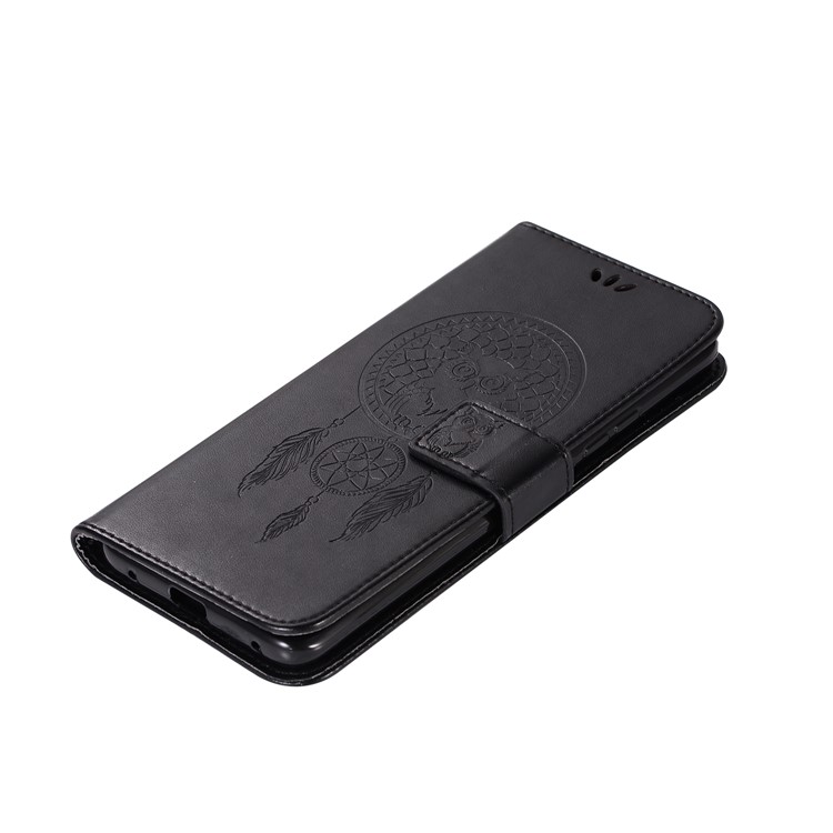 Imprint Owl Dream Catcher PU Leather Case for Huawei Mate 20 Pro - Black-7