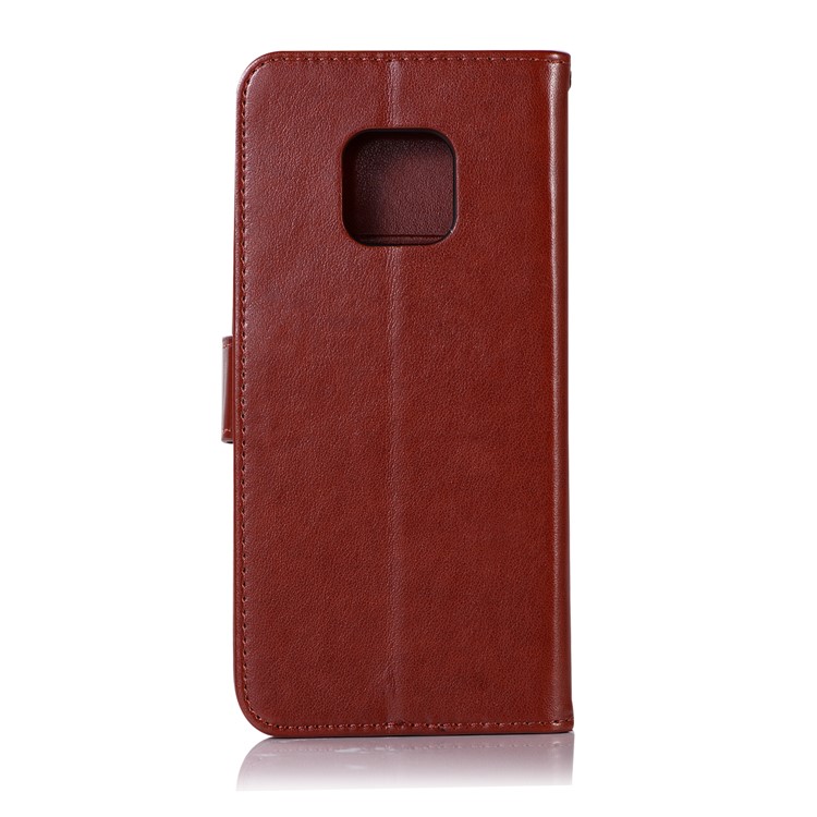 Imprint Owl Dream Catcher Stand Wallet Leather All-round Protection Mobile Phone Case for Huawei Mate 20 Pro - Brown-3