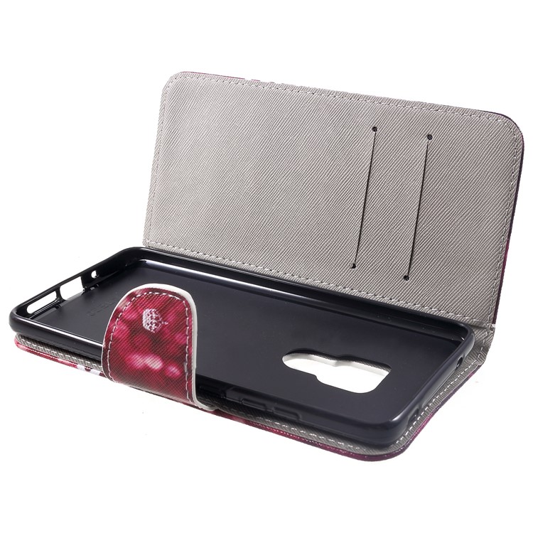 Cross Texture Patterned Wallet Leather Cell Phone Cover for Huawei Mate 20 - Keep Calm and Sparkle-5