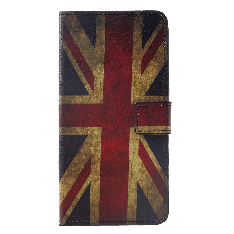 Padrão De Impressão De Couro PU Carteira Magnética Stand Invólucro Para Huawei Mate 20 - Bandeira De British-1