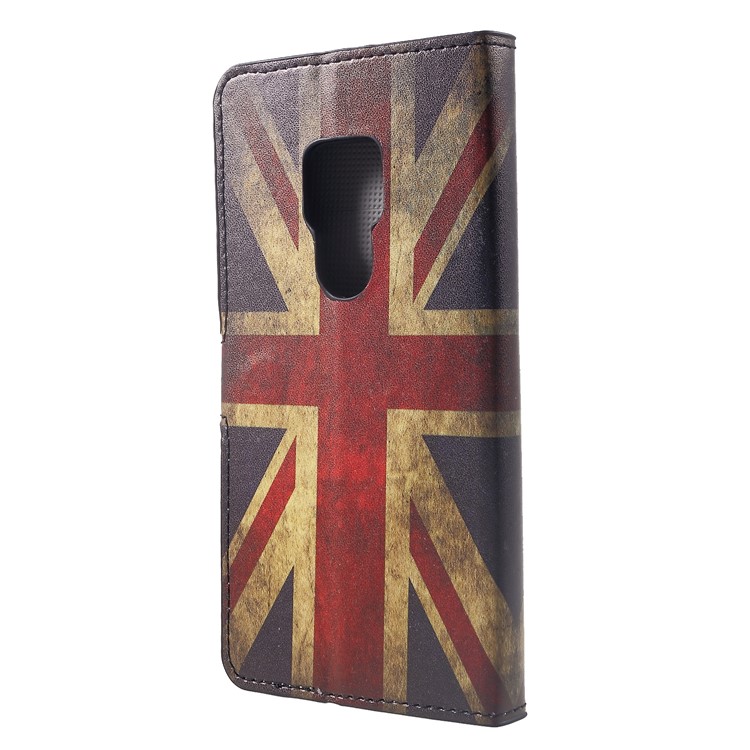 Padrão De Impressão De Couro PU Carteira Magnética Stand Invólucro Para Huawei Mate 20 - Bandeira De British-2