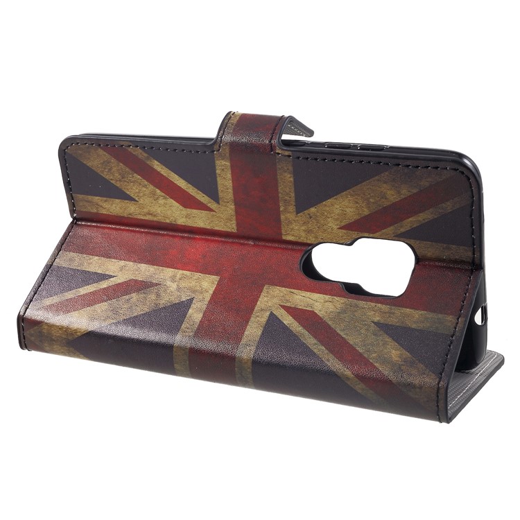 Padrão De Impressão De Couro PU Carteira Magnética Stand Invólucro Para Huawei Mate 20 - Bandeira De British-4