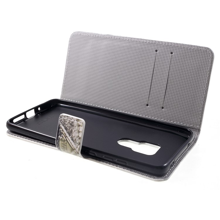 Pattern Printing PU Leather Magnetic Wallet Stand Cell Phone Case for Huawei Mate 20 - Blue Butterfly-5