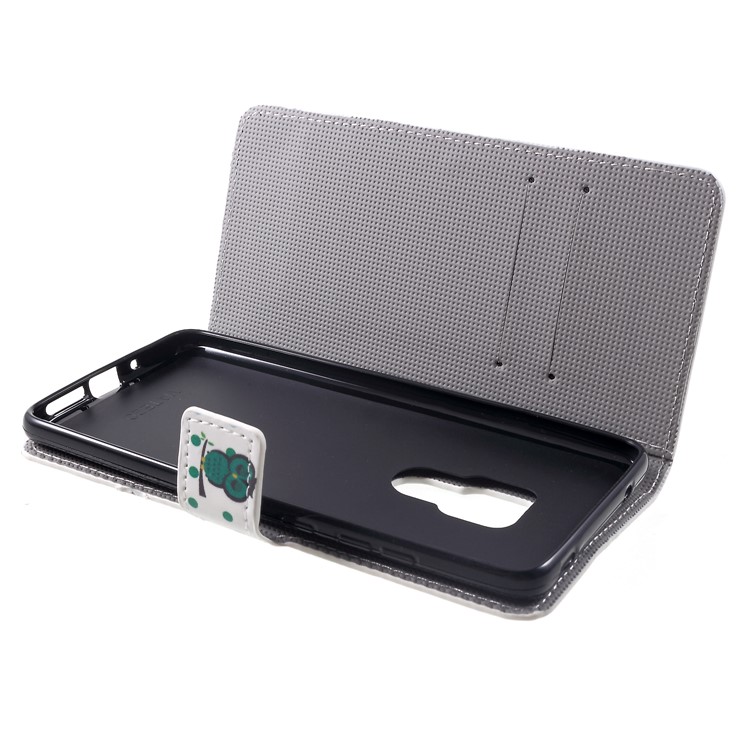 Pattern Printing PU Leather Magnetic Wallet Stand Mobile Case for Huawei Mate 20 - Sleeping Owl-5