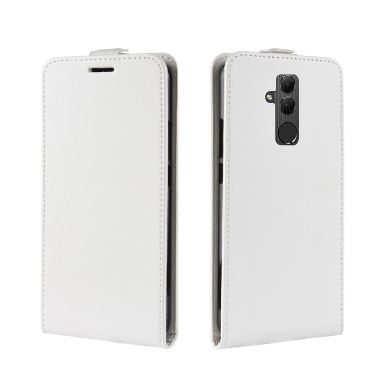 Crazy Horse Vertical Flip Card Slot Leather Case for Huawei Mate 20 Lite - White-2