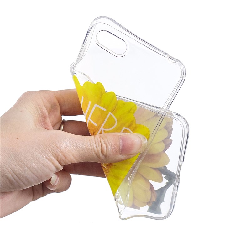 Pattern Printing IMD TPU Case for Huawei Y5 (2018) / Y5 Prime (2018) / Honor 7s / Play 7 - Sunflower-4