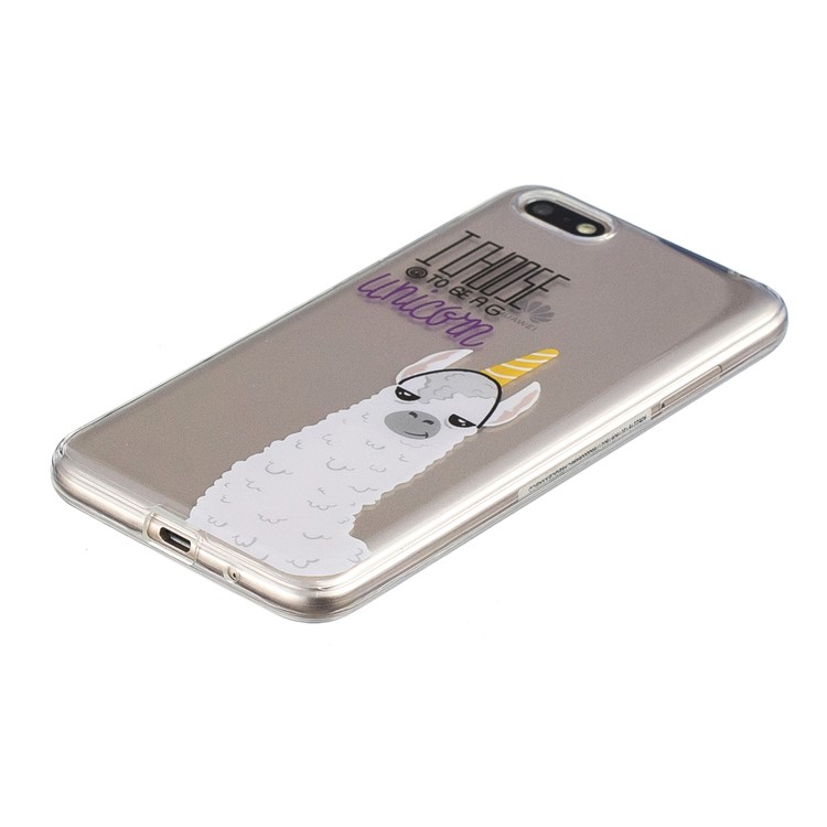 IMD TPU Patterned Cellphone Case for Huawei Y5 (2018) / Y5 Prime (2018) / Honor 7s / Play 7 - I Choose To Be A Unicorn-2