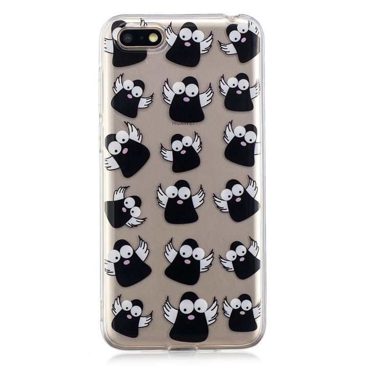 Pattern Printing IMD TPU Protection Case for Huawei Y5 (2018) / Y5 Prime (2018) / Honor 7s / Play 7 - Cartoon Birds-1