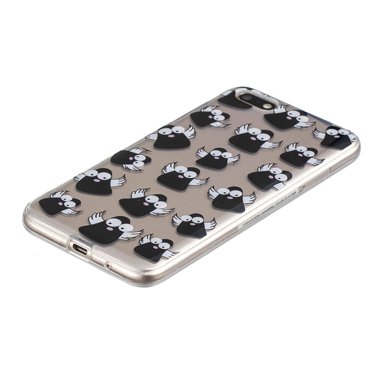 Pattern Printing IMD TPU Protection Case for Huawei Y5 (2018) / Y5 Prime (2018) / Honor 7s / Play 7 - Cartoon Birds-2