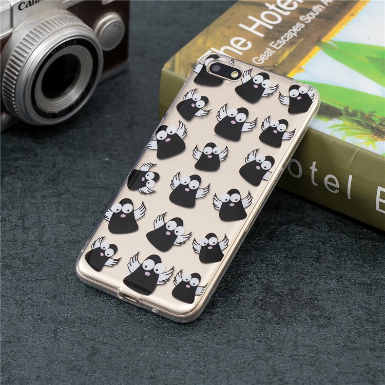 Pattern Printing IMD TPU Protection Case for Huawei Y5 (2018) / Y5 Prime (2018) / Honor 7s / Play 7 - Cartoon Birds-5
