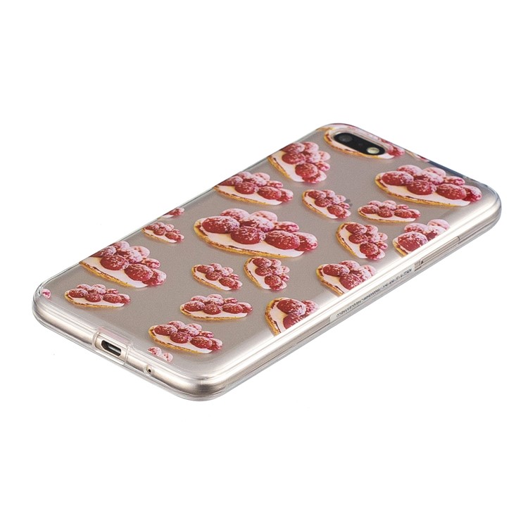 Patterned IMD TPU Cover Protector for Huawei Y5 (2018) / Y5 Prime (2018) / Honor 7s / Play 7 - Delicious Cake-2