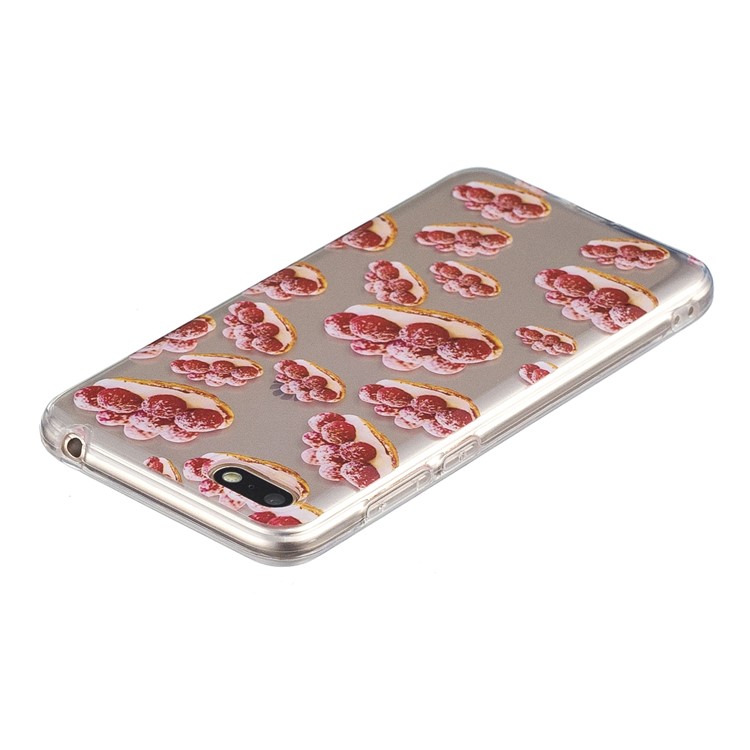 Patterned IMD TPU Cover Protector for Huawei Y5 (2018) / Y5 Prime (2018) / Honor 7s / Play 7 - Delicious Cake-3