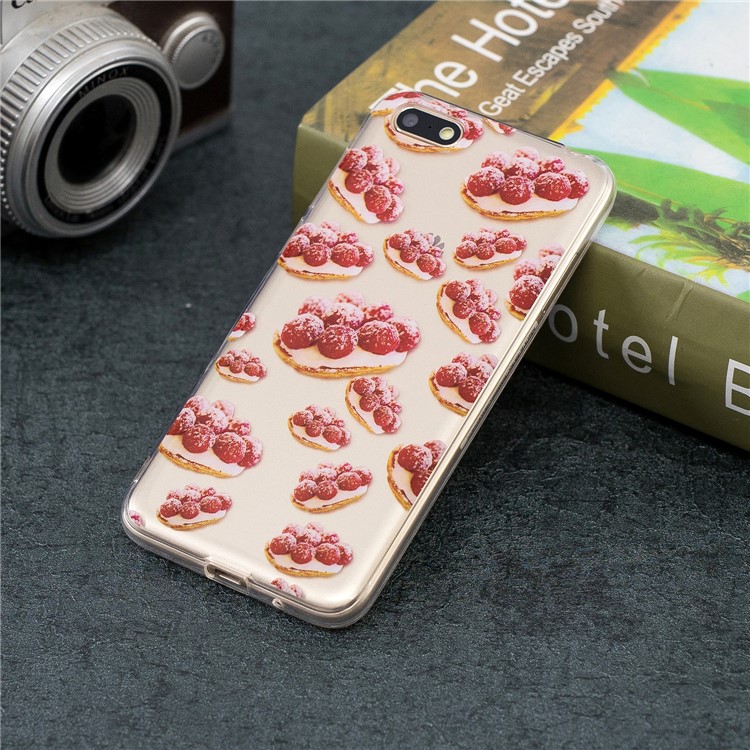 Patterned IMD TPU Cover Protector for Huawei Y5 (2018) / Y5 Prime (2018) / Honor 7s / Play 7 - Delicious Cake-5