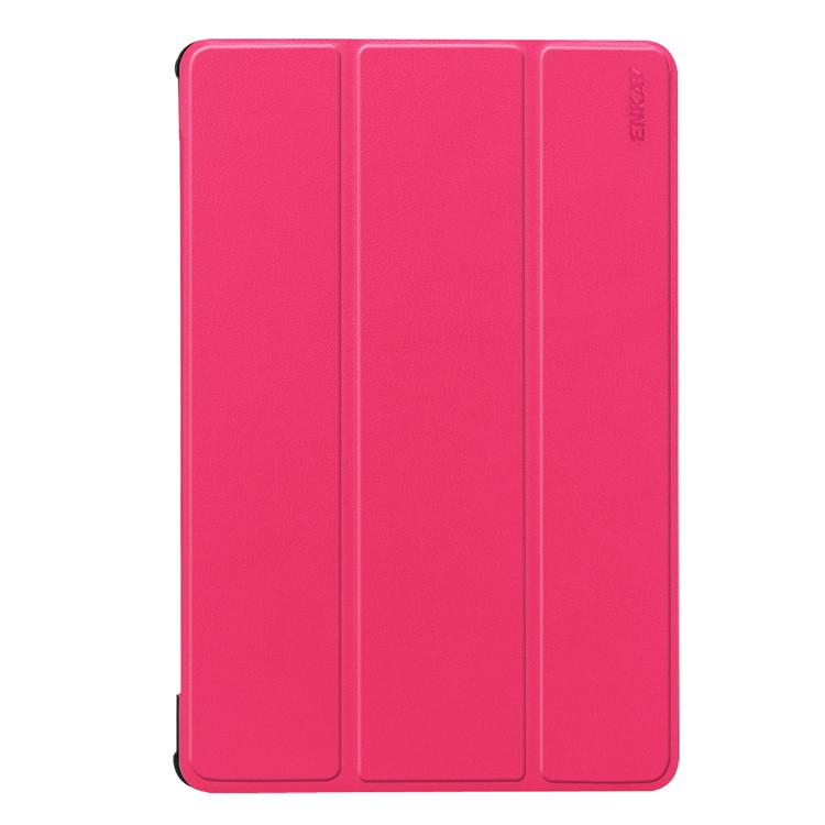 ENKAY Tri-fold PU Leather Auto-wake/Sleep Stand Smart Shell Case for Huawei MediaPad M5 10 / M5 10 (Pro) - Rose-1