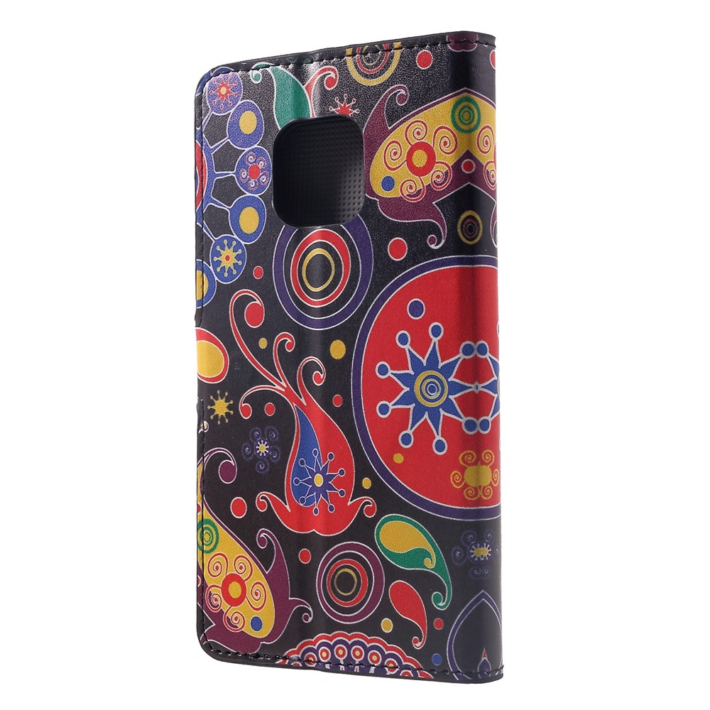 Pattern Printing PU Leather Magnetic Wallet Stand Protective Cover for Huawei Mate 20 Pro - Abstract Pattern-2