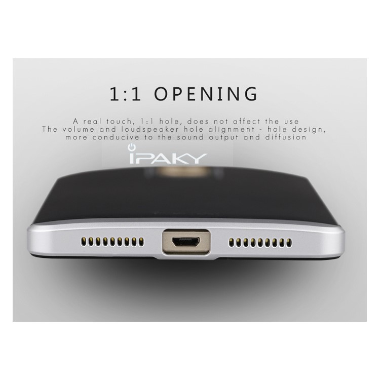 IPAKY PC Bumper Frame and TPU Hybrid Shell Cover for Huawei Mate 8 - Silver-8