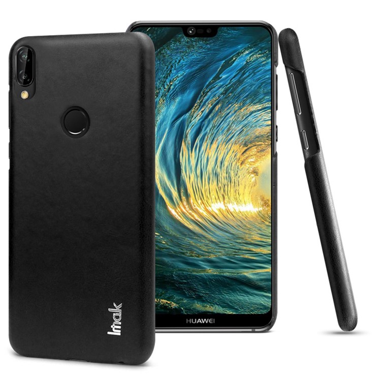 IMAK Ruiyi Series Leather Skin PC Phone Casing for Huawei P20 Lite / Nova 3e (China) - All Black-1