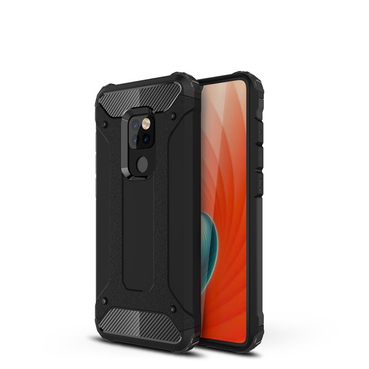 Armor Guard Plastic + TPU Hybrid Phone Case for Huawei Mate 20 - Black-1